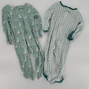 Lot of Cloud Island Zipper Sleepers 3-6 Months with Hand Covers Unisex